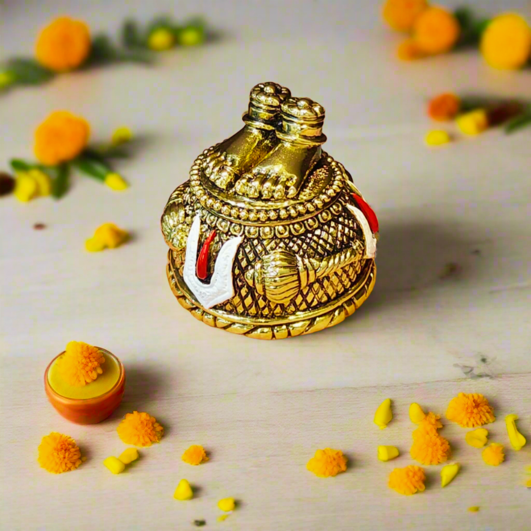 Gold Plated Hanuman Ji Charan Paduka