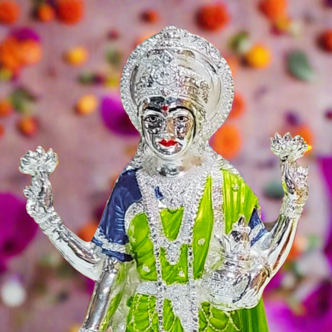 Silver Plated Lakshmi Ji Murti