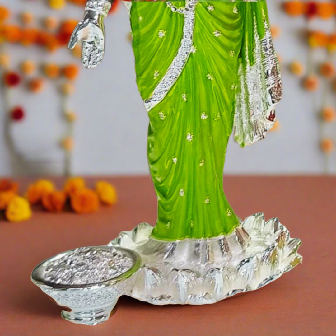 Silver Plated Lakshmi Ji Murti