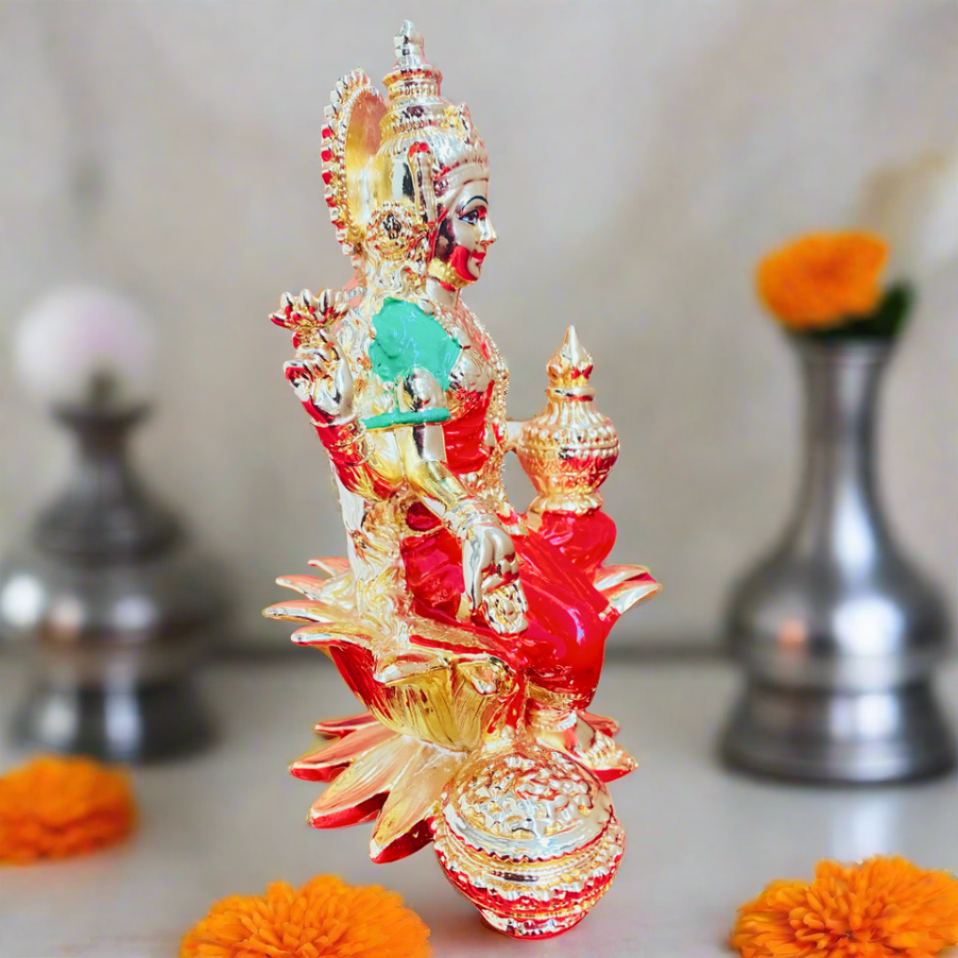 Gold Plated Lakshmi Ji Murti