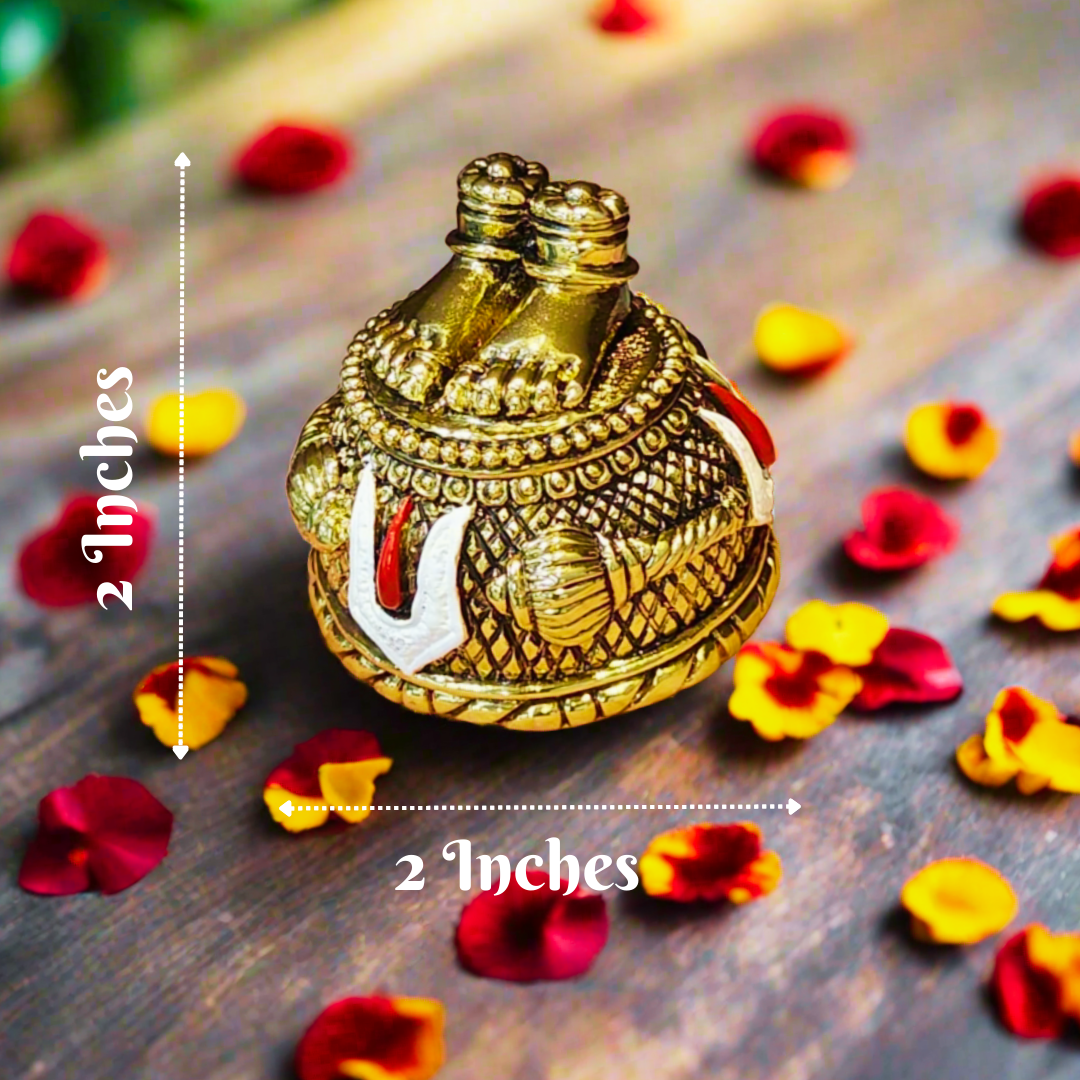 Gold Plated Hanuman Ji Charan Paduka