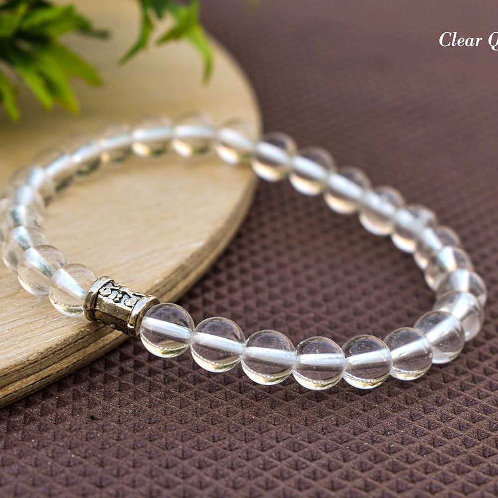 Clear Quartz Crystal Healing Bracelet - Bhakti Samagri