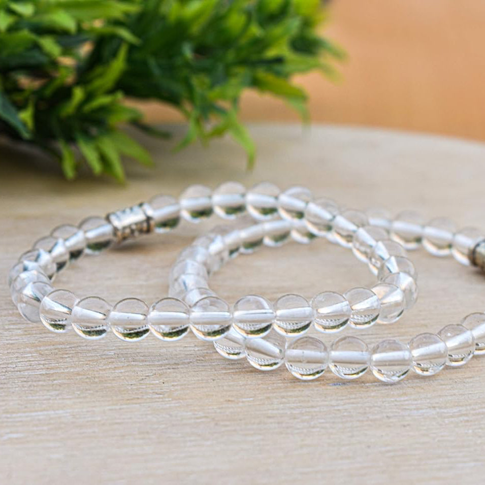 Clear Quartz Crystal Healing Bracelet - Bhakti Samagri