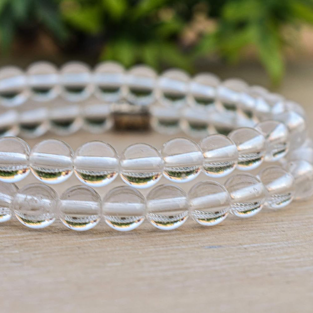 Clear Quartz Crystal Healing Bracelet - Bhakti Samagri