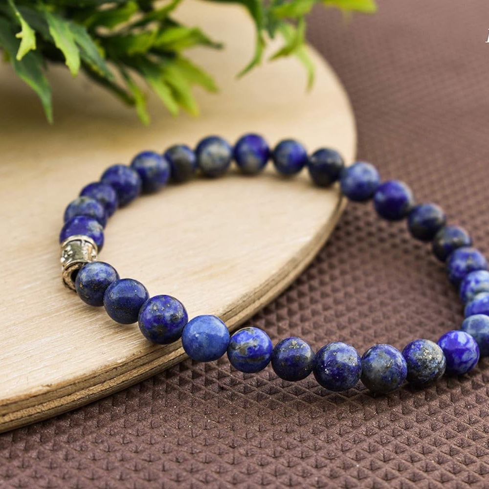 Lapis Lazuli Crystal Healing Bracelet - Bhakti Samagri