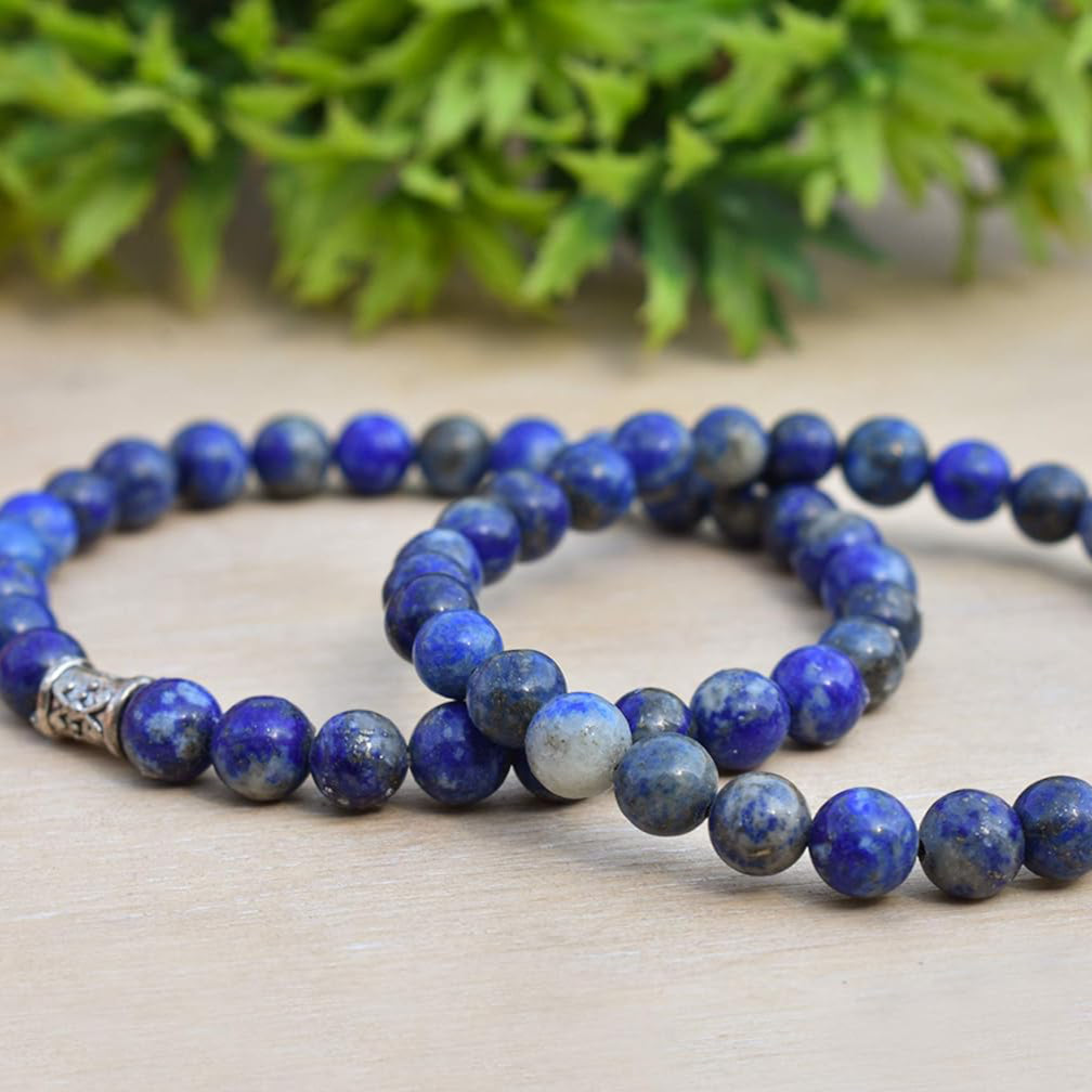 Lapis Lazuli Crystal Healing Bracelet - Bhakti Samagri