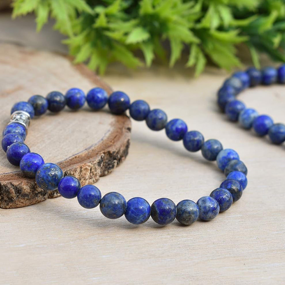 Lapis Lazuli Crystal Healing Bracelet - Bhakti Samagri