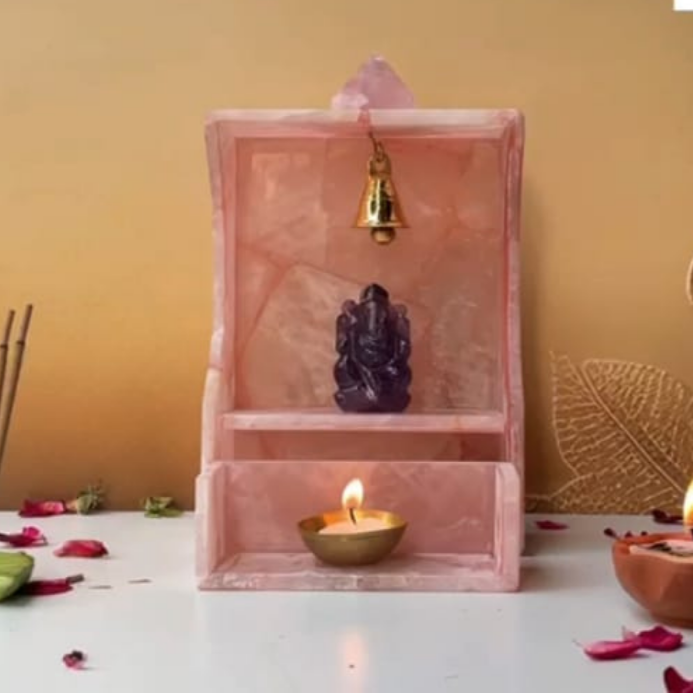 Rose Quartz Temple - Bhakti Samagri
