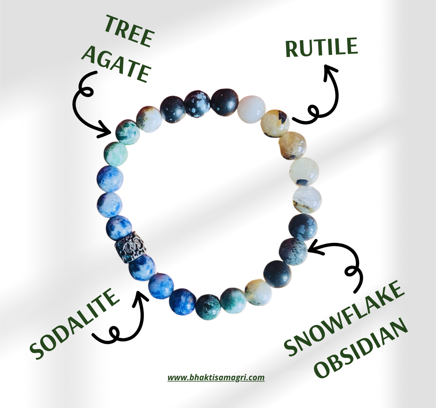 Anxiety, Stress & Depression Crystal Healing Bracelet