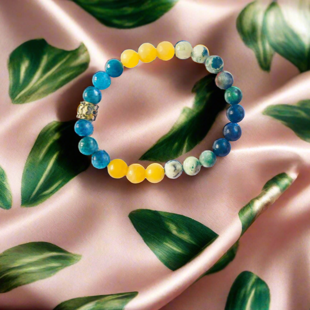 Career Growth & New Opportunities Crystal Healing Bracelet - Bhakti Samagri