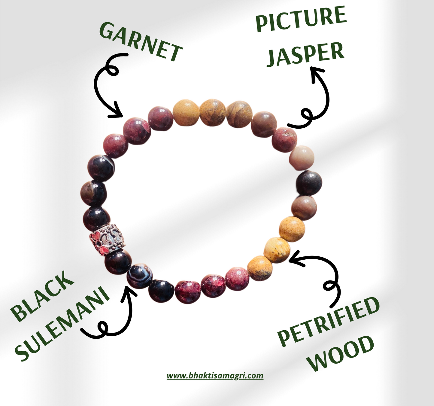 Overcoming Fear & Insecurity Crystal Healing Bracelet