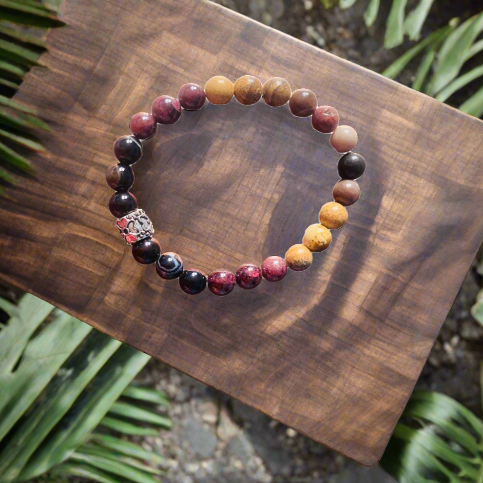 Overcoming Fear & Insecurity Crystal Healing Bracelet - Bhakti Samagri