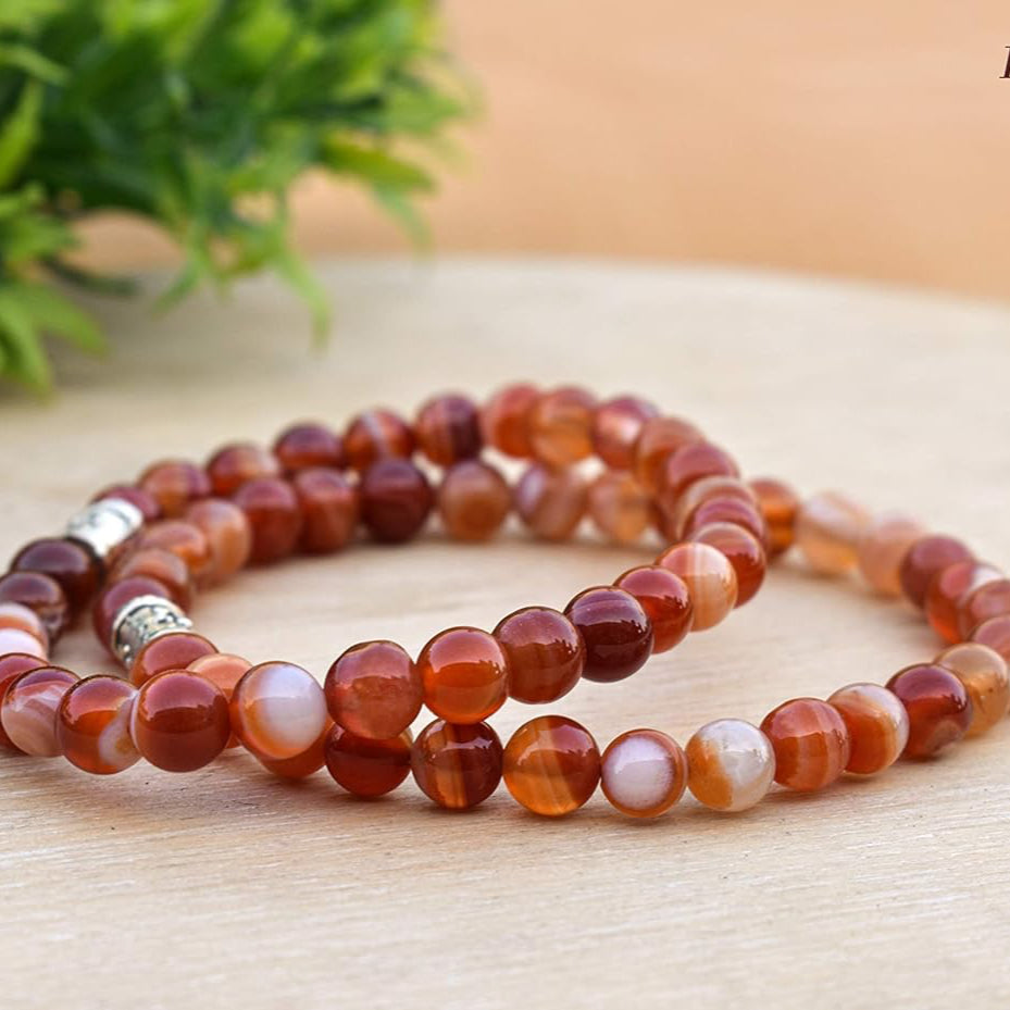 Red Sulemani Crystal Healing Bracelet - Bhakti Samagri