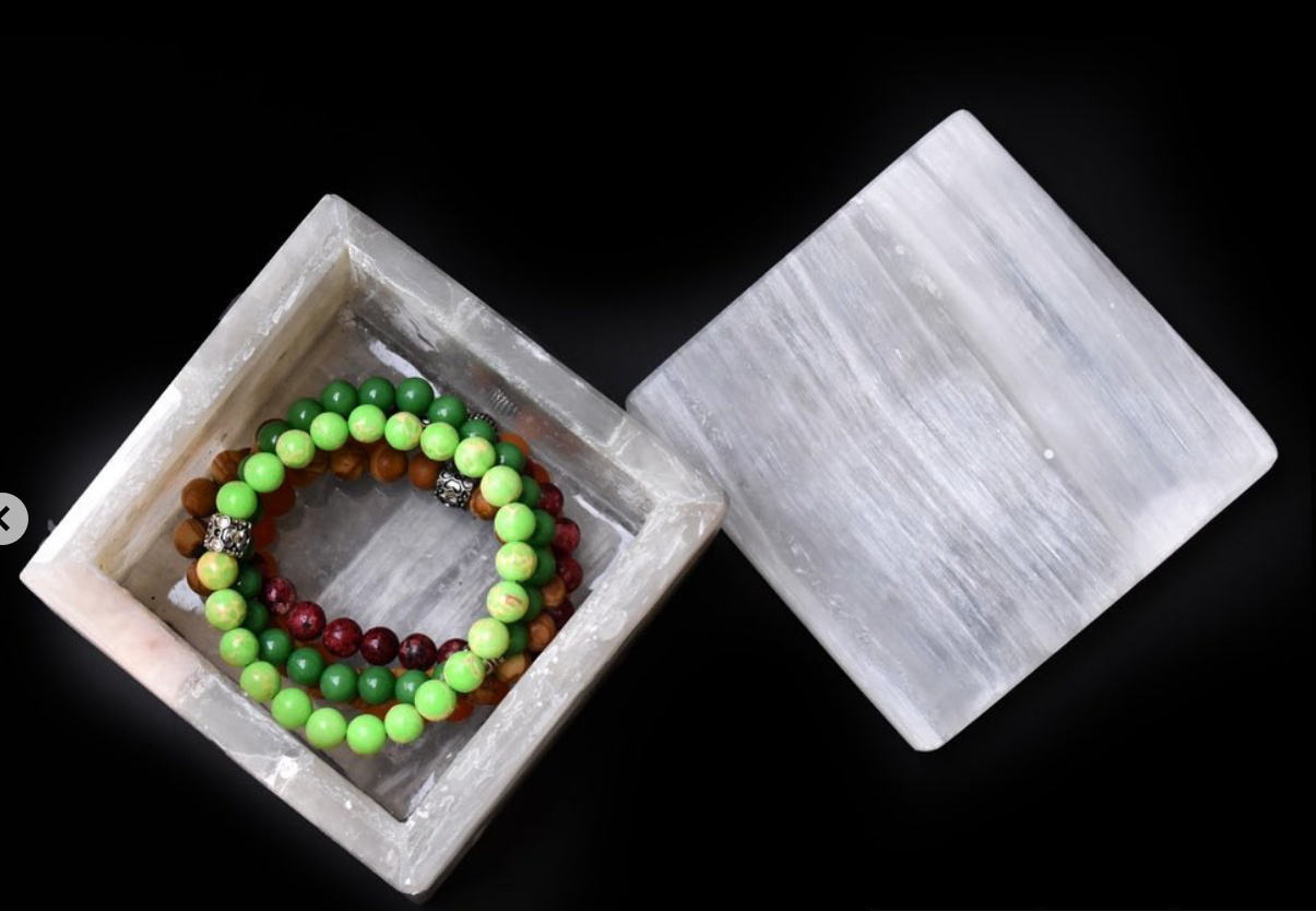 Selenite Crystal Box - Bhakti Samagri