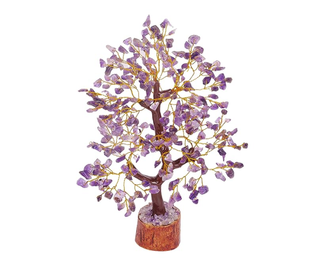Amethyst Crystal Stone Tree - Bhakti Samagri