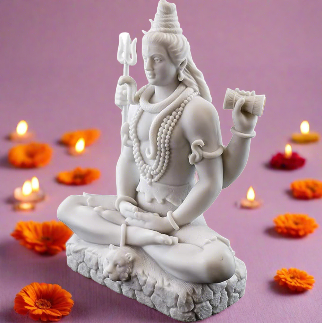 White Marble Shiv Ji Murti