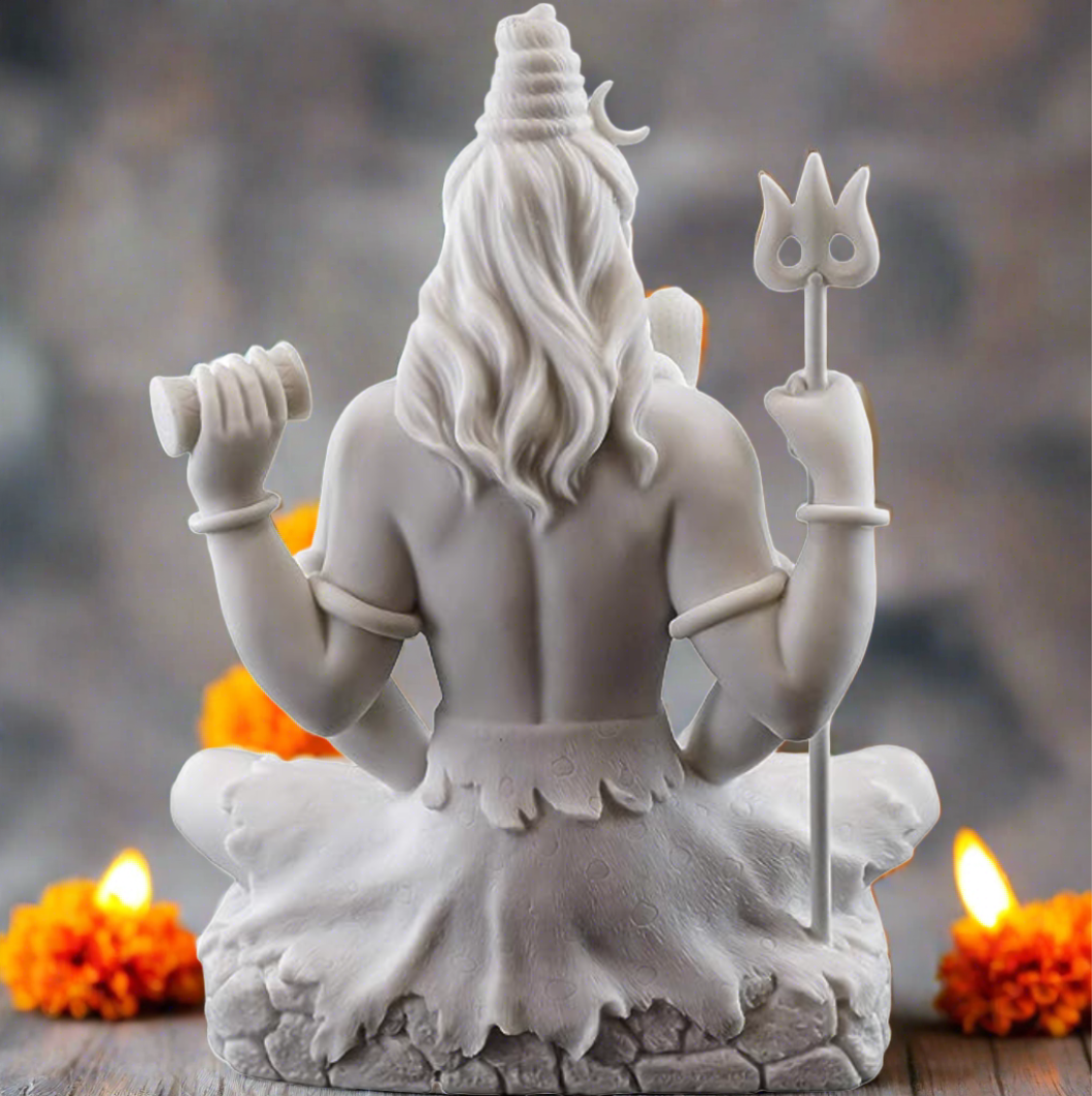 White Marble Shiv Ji Murti