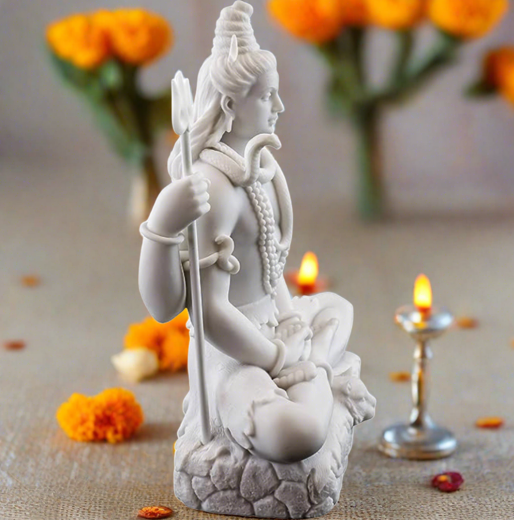 White Marble Shiv Ji Murti