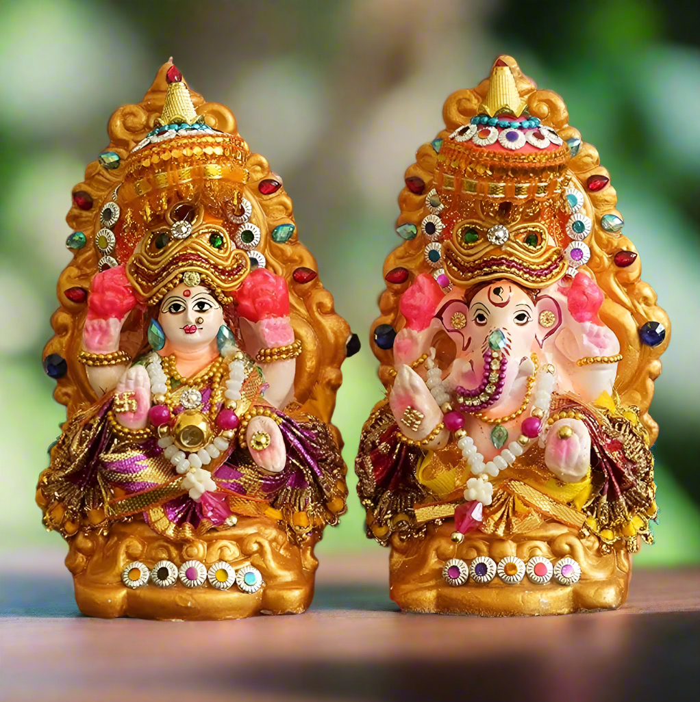 Lord Lakshmi Ganesh Murti - Bhakti Samagri