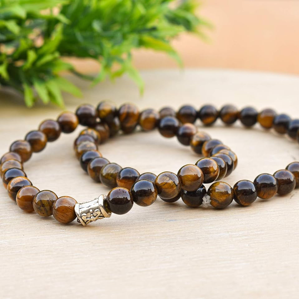 Tiger Eye Crystal Healing Bracelet - Bhakti Samagri