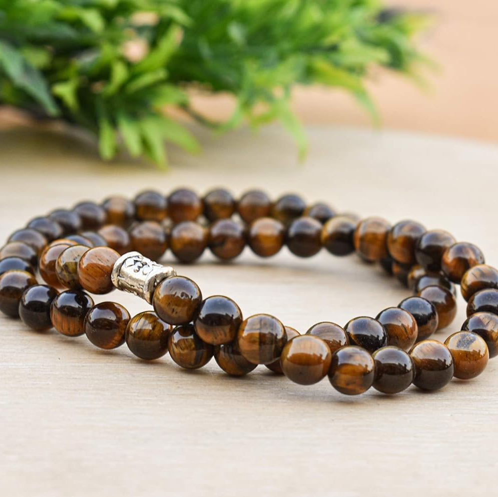 Tiger Eye Crystal Healing Bracelet - Bhakti Samagri