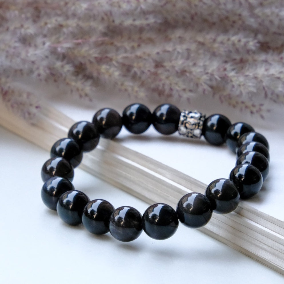 Black Onyx Crystal Healing Bracelet - Bhakti Samagri