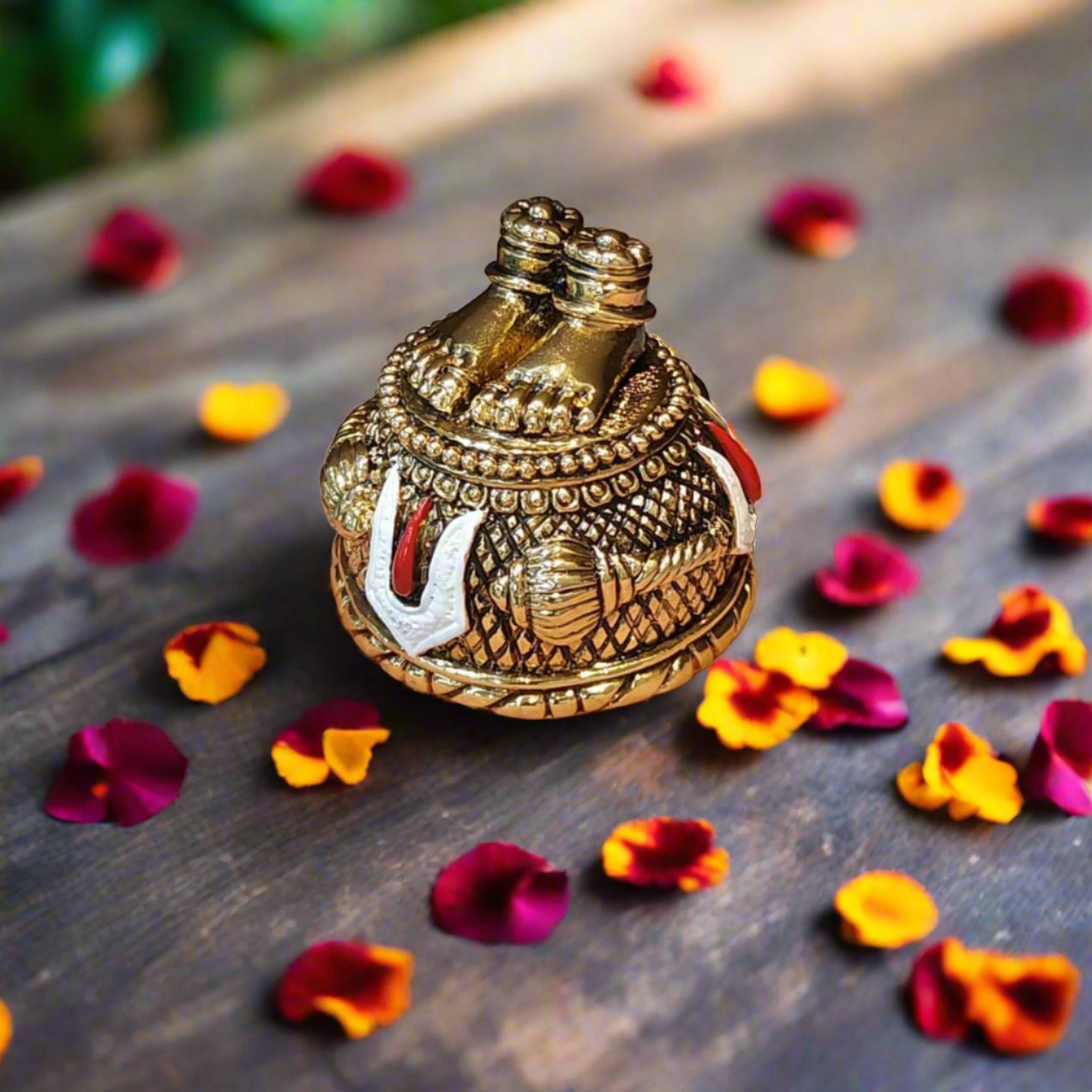 Gold Plated Hanuman Ji Charan Paduka