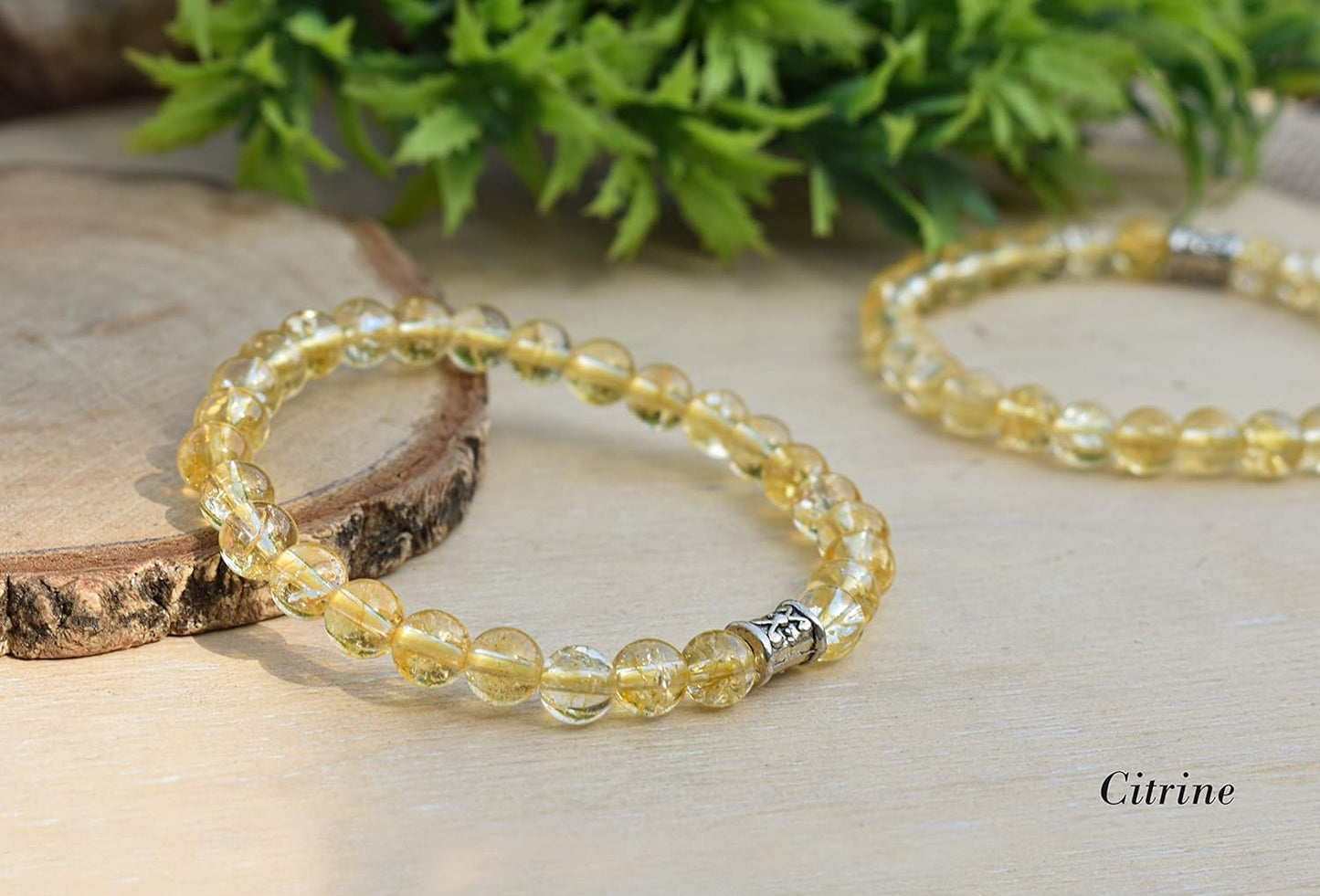 Citrine Crystal Healing Beaded Bracelet