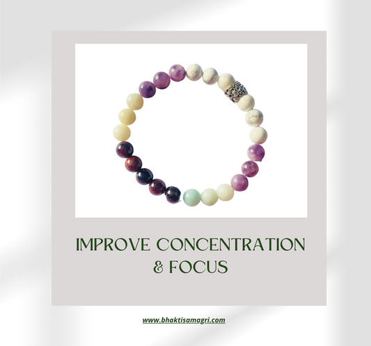 Improve Concentration & Focus Crystal Healing Bracelet