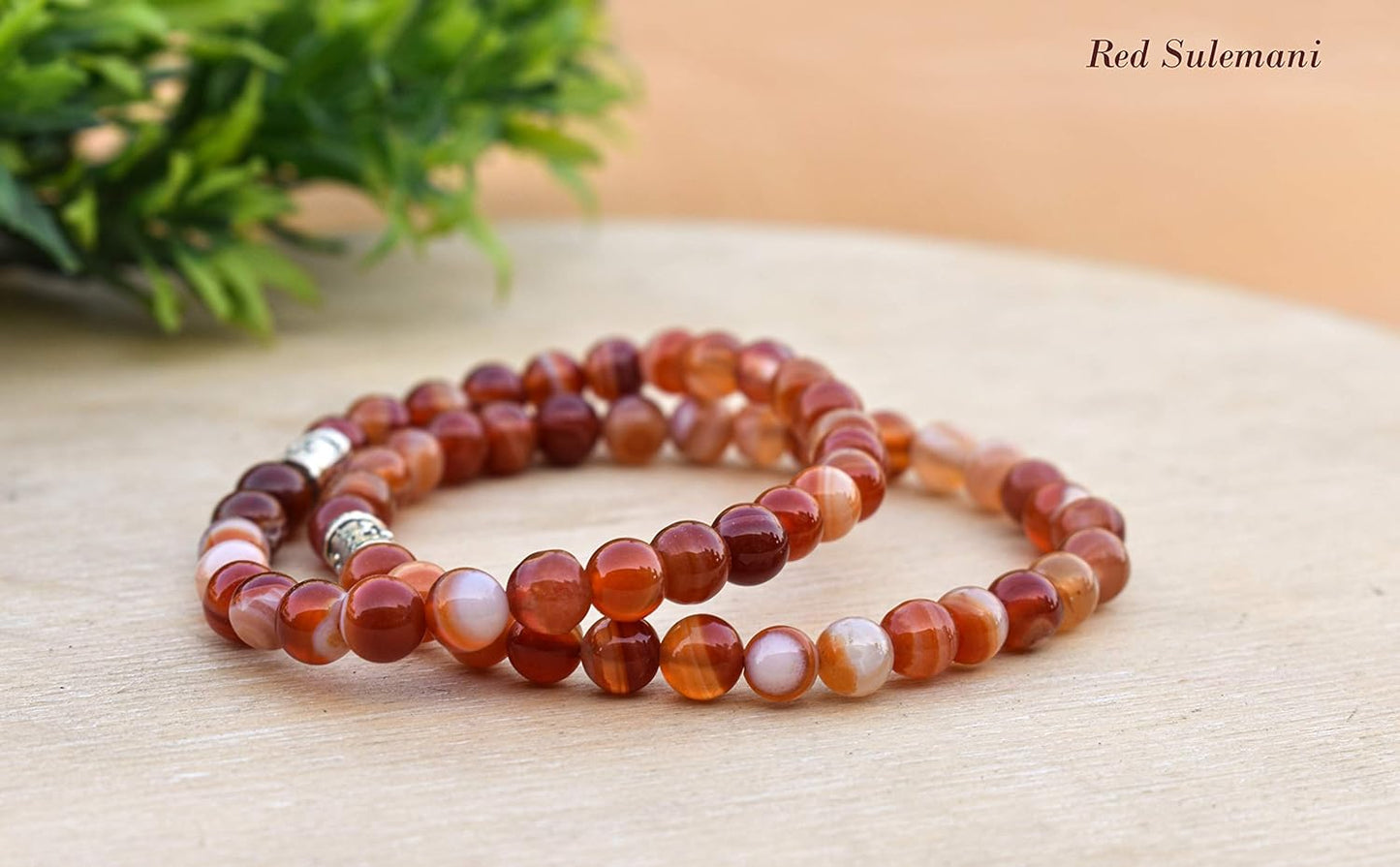 Red Sulemani Crystal Healing Bracelet