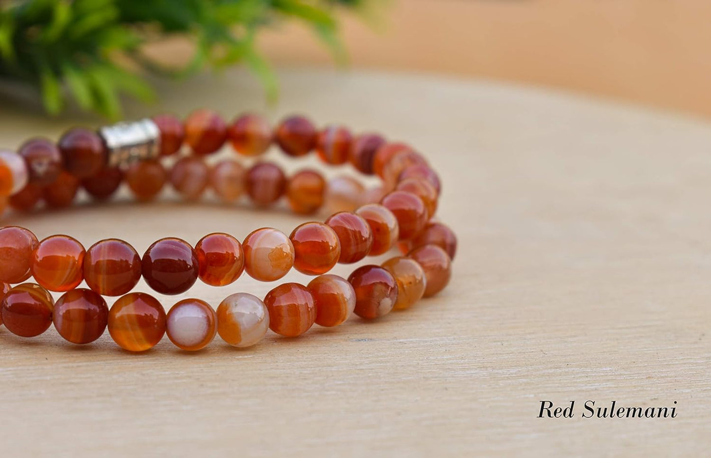 Red Sulemani Crystal Healing Bracelet