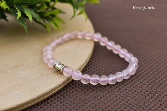 Rose Quartz Crystal Healing Bracelet