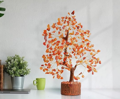 Carnelian Crystal Stone Tree