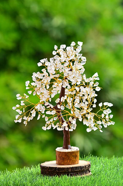 Clear Quartz Crystal Stone Tree