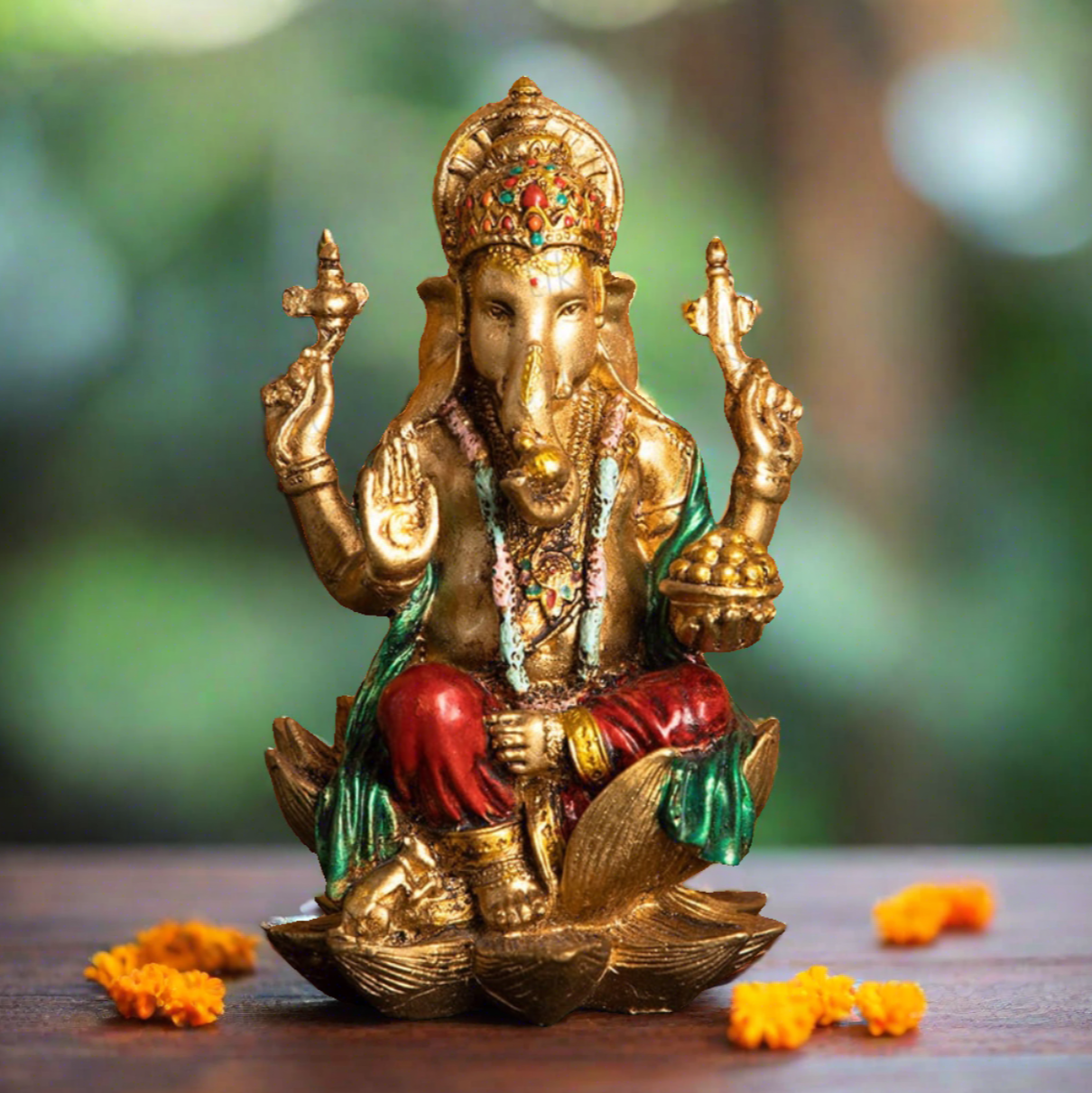 Lord Ganesh Ji Murti in Antique Finish