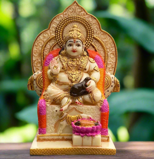 Handcrafted Kuber Ji Murti | 7.5 Inches