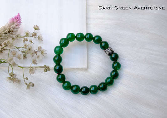 Dark Green Aventurine Crystal Healing Bracelet